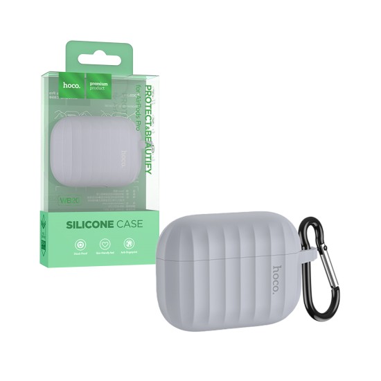 Capa Silicone Hoco WB20 Fenix Para Airpods Pro Cinza